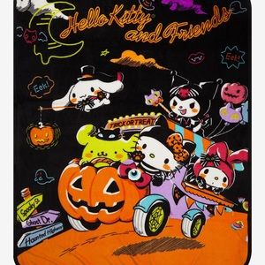 New Hello Kitty And Friends Halloween Throw Blanket
